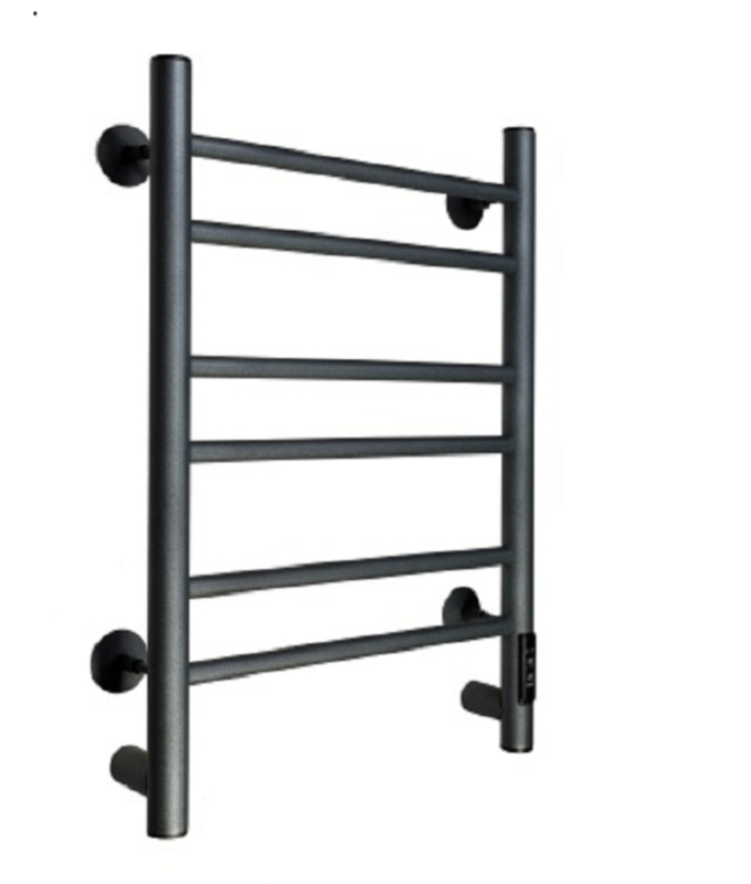 Изображение товара Полотенцесушитель электрический Comfysan Vita EC-6 60/50, 017880, ширина 50 см, высота 60 см, диммер справа, цвет оружейная сталь