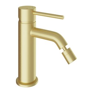 Изображение товара Смеситель для биде Aqueduto Cano CAN0550 золото шлифованное однорычажный
