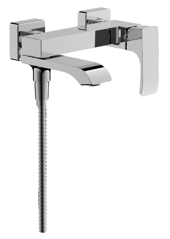 Изображение товара Смеситель Belz B507 B60507 для ванны и душа, с душевым гарнитуром, хром