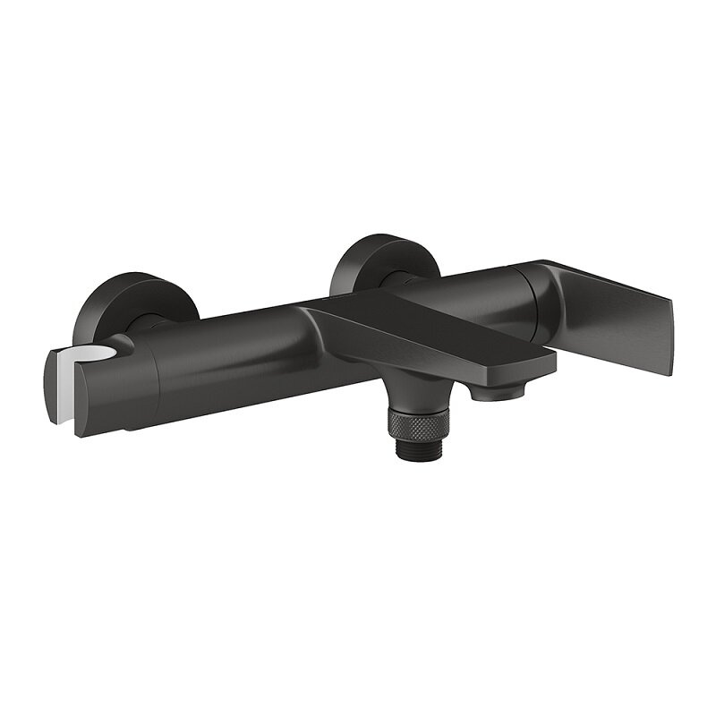 Изображение товара Смеситель для ванны и душа Aqueduto Lihna LIN0645 оружейная сталь латунь фиксированный излив 19.6 с