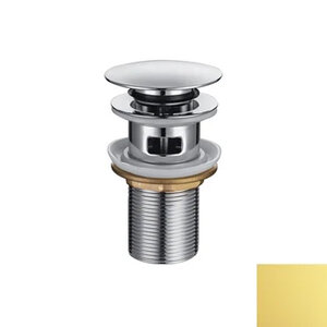 Изображение товара Донный клапан Splendy AA3071YORMGM с переливом Click Clack золото матовое