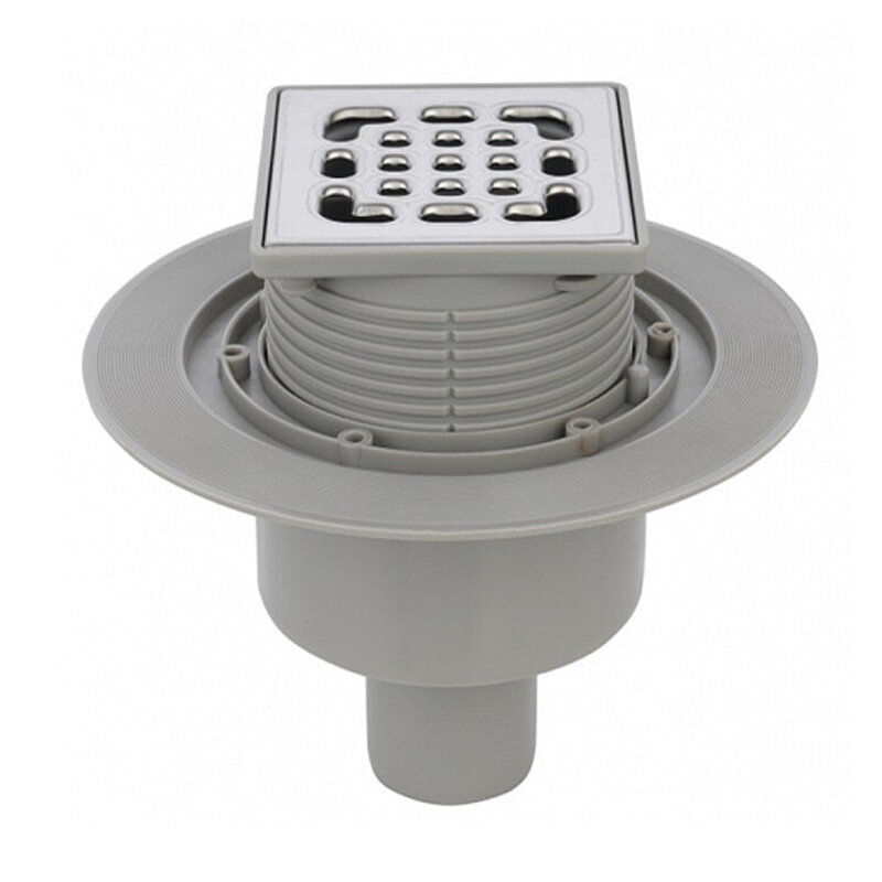 Изображение товара Дренажный трап Splendy Faith FA304VKYCR 10 х 10 см с решеткой хром Изображение товара Дренажный трап Splendy Faith FA304VKYCR 10 х 10 см с решеткой хром