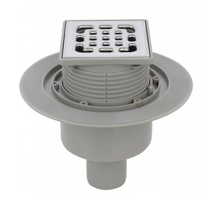 Изображение товара Дренажный трап Splendy Faith FA304VKYCR 10 х 10 см с решеткой хром
