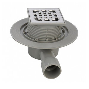 Изображение товара Дренажный трап Splendy Faith FA304GKYCR, 10 х 10 см, решетка перфорированная, хром