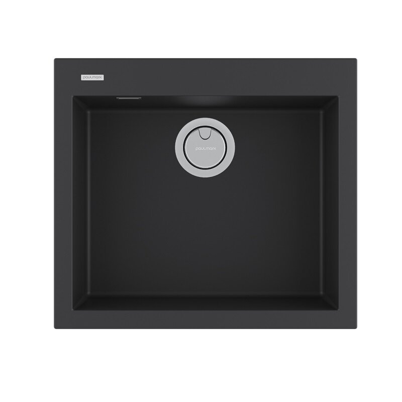Изображение товара Кухонная мойка Paulmark Decoration 56 см антрацит ACRYSTONE Италия