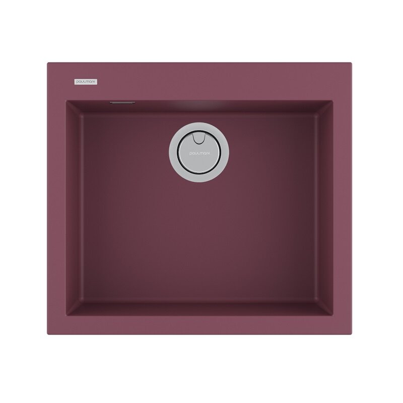 Изображение товара Мойка кухонная Paulmark Decoration, 56 см, PM935650-ME, цвет merlot Изображение товара Мойка кухонная Paulmark Decoration, 56 см, PM935650-ME, цвет merlot