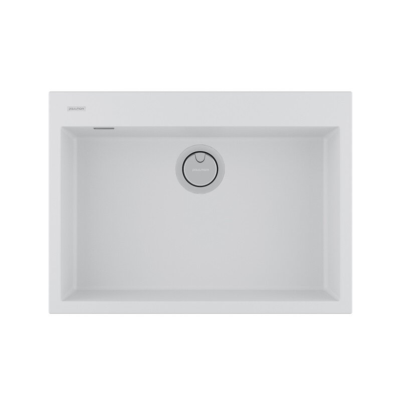 Изображение товара Кухонная мойка Paulmark Decoration 69 см белая из ACRYSTONE Италия