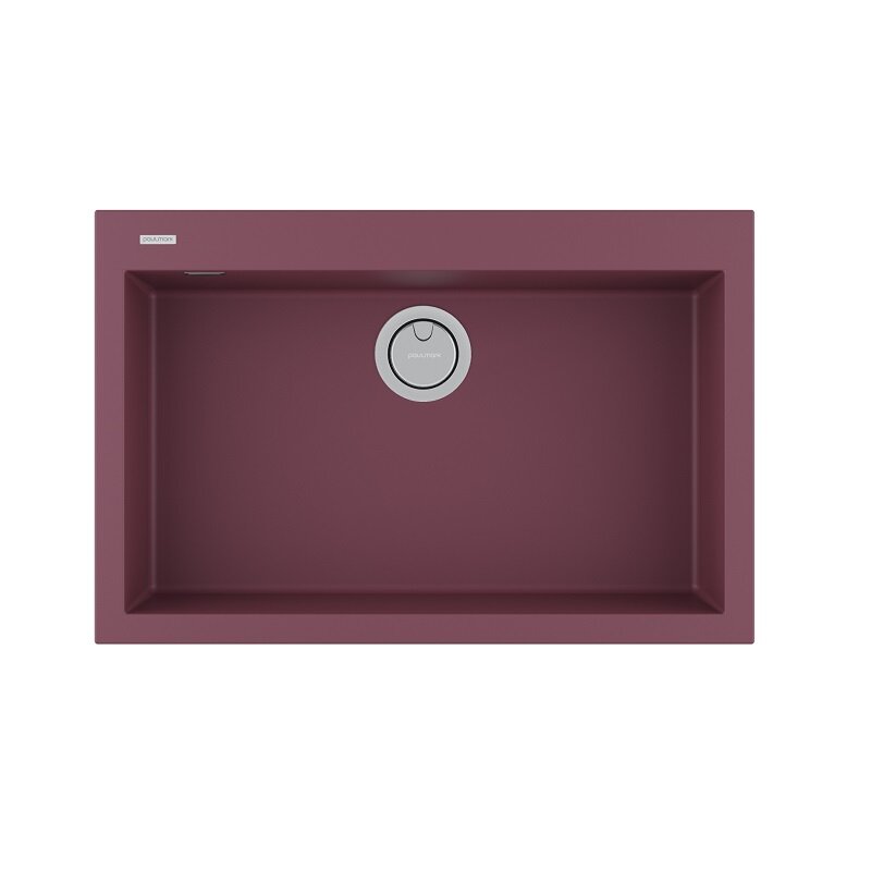 Изображение товара Кухонная мойка Paulmark Decoration 76 см цвет merlot врезная из acrystone с антибактериальной техно