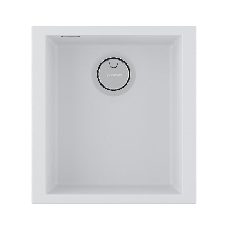 Изображение товара Кухонная мойка Paulmark Neo Classic 41 см, белая, из ACRYSTONE, Италия