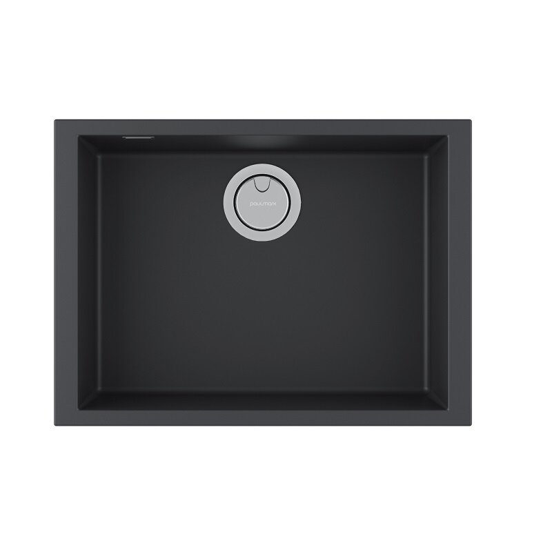 Изображение товара Мойка кухонная Paulmark Neo Classic, 60 см, PM966044-AN, цвет anthracite