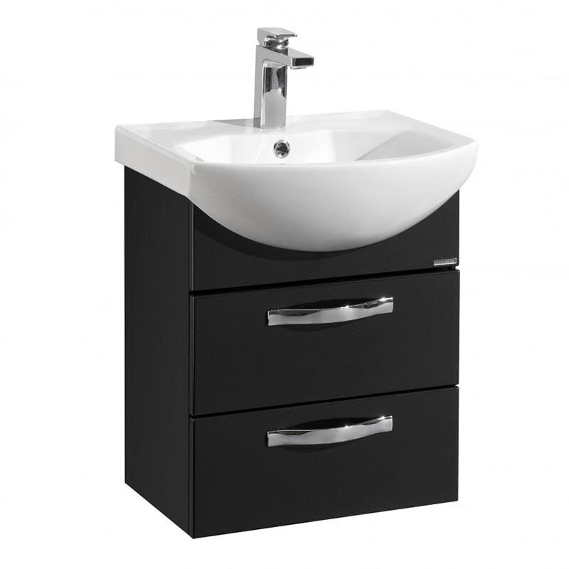 Изображение товара Тумба под раковину Aquaton АРИЯ 50 М, 1A140001AA950, черный глянец