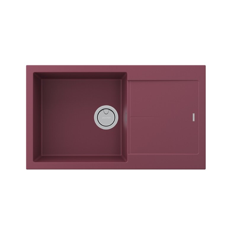 Изображение товара Мойка кухонная Paulmark Extensio, 86 см, PM988650-ME, цвет merlot Изображение товара Мойка кухонная Paulmark Extensio, 86 см, PM988650-ME, цвет merlot