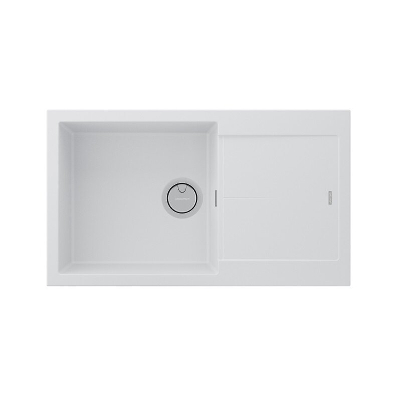 Изображение товара Кухонная мойка Paulmark Extensio 86 см PM988650-WH белая Изображение товара Кухонная мойка Paulmark Extensio 86 см PM988650-WH белая