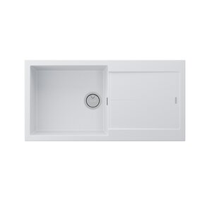 Изображение товара Мойка кухонная Paulmark Extensio, 99 см, PM989950-WH, цвет white
