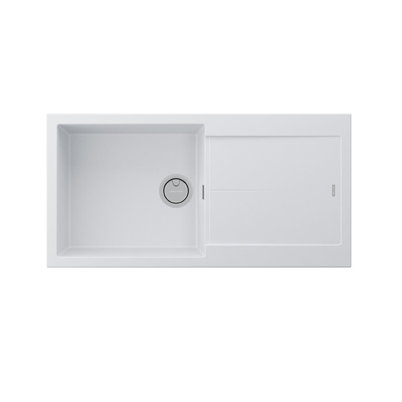 Изображение товара Мойка кухонная Paulmark Extensio, 99 см, PM989950-WH, цвет white Изображение товара Мойка кухонная Paulmark Extensio, 99 см, PM989950-WH, цвет white