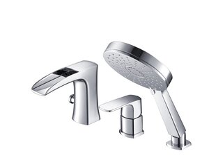 Изображение товара Смеситель для ванной на борт Timo Lumi 4210/00Y хром каскадный