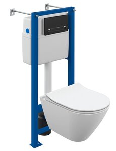 Изображение товара Подвесной унитаз Cersanit Vector 68305 с безободковой чашей и микролифтом