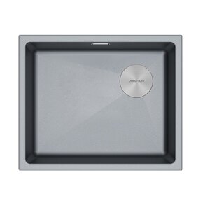 Изображение товара Кухонная мойка Paulmark Lumi LU55SK-GRM, 55 см искусственный гранит серый металлик Германия