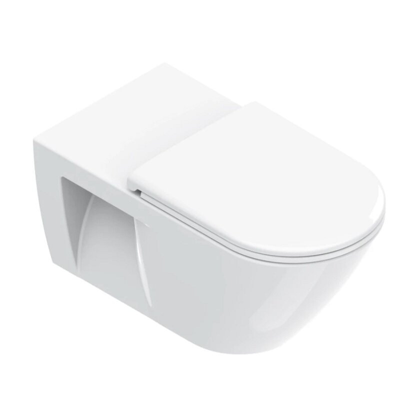 Изображение товара Унитаз подвесной Catalano Comfort 0911700001 безободковый с системой смыва Торнадо