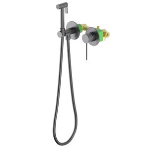 Изображение товара Гигиенический душ Timo Saona 2339/18SM, со смесителем, цвет черное золото