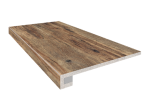 Изображение товара Ступень, керамогранит Estima Brigantina BG01 32752, 33 x 120 см без насечек+Подступенок 14.5 x 120 см, oak