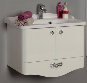 Изображение товара Тумба под раковину Акватон Венеция 75 1A150901VN010 белая, подвесная