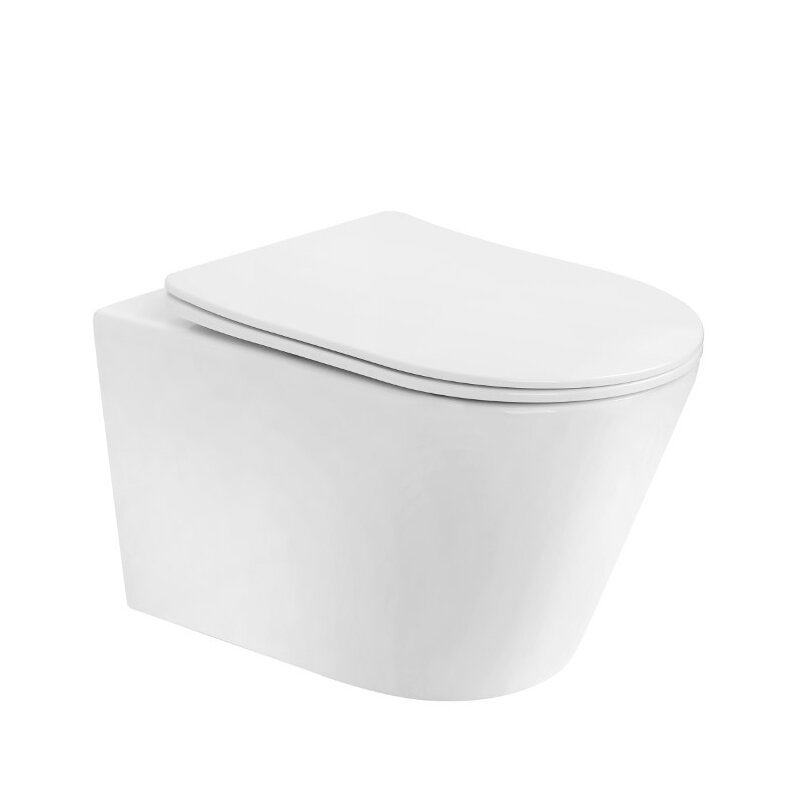 Изображение товара Подвесной унитаз безободковый Boheme Avva 973-SET-W с смывом торнадо