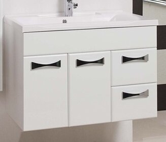 Изображение товара Тумба под раковину Акватон Диор 80, 1A167801DR010, белая