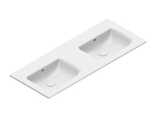 Изображение товара Раковина Catalano Italy 0721270001, 125 см, фарфор, подвесная, белая