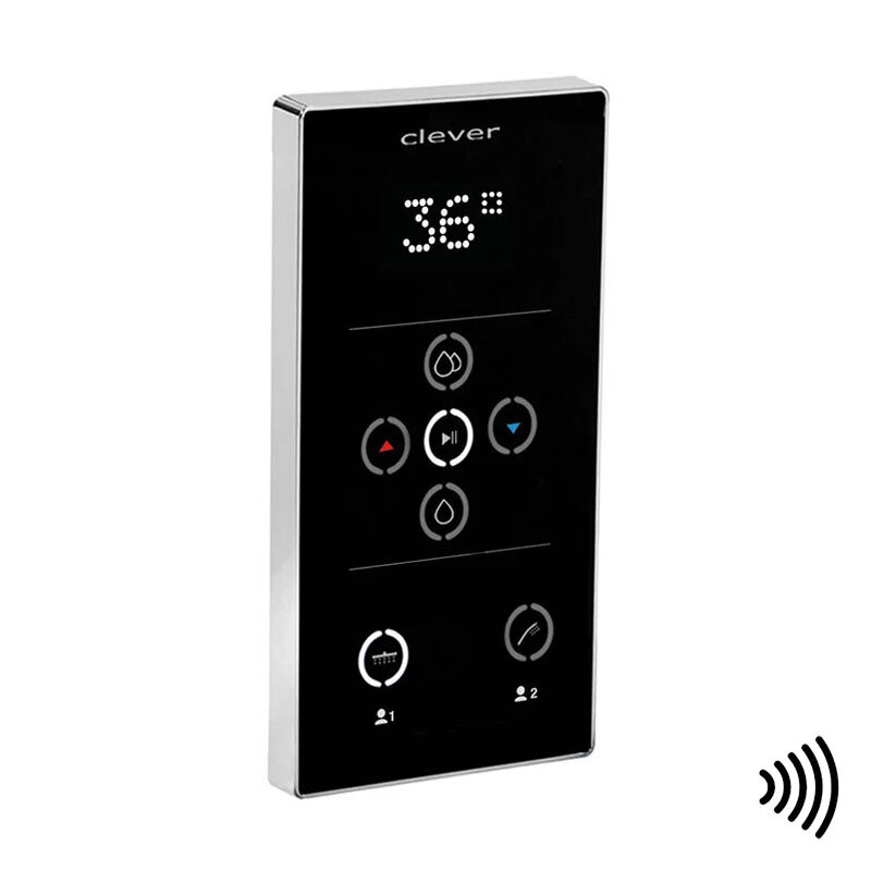 Изображение товара Смеситель Clever iClever PLUS 61518 сенсорный термостатический черный