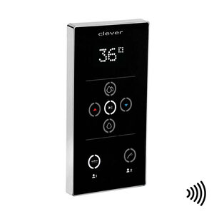 Изображение товара Смеситель для душа Clever iClever PLUS 61518, сенсорный, термостатический, черный