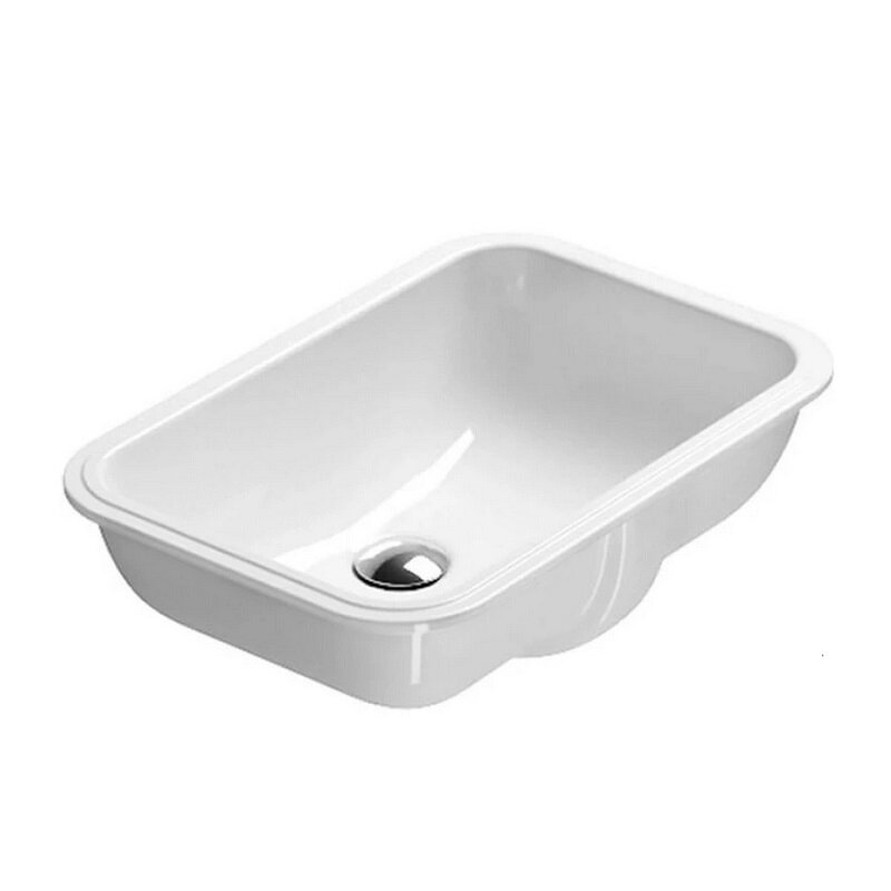 Изображение товара Раковина Catalano Italy 0727550001 55 см прямоугольная из фарфора с антимикробной эмалью