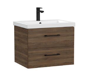 Изображение товара Тумба под раковину Cersanit Lara 69158, 60 см, подвесная, орех табак