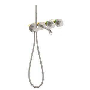 Изображение товара Смеситель для ванны и душа Timo Saona 2314/13YSM, с душевым гарнитуром, цвет матовый никель