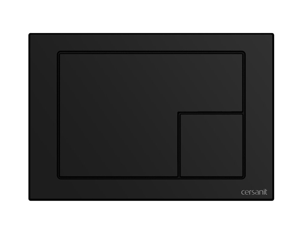 Изображение товара Клавиша смыва Cersanit Corner 68324 механическая черная матовая для унитаза