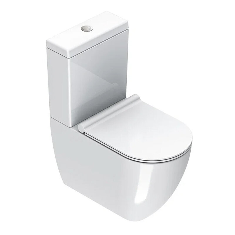 Изображение товара Универсальный напольный унитаз Catalano Sfera безободковый белый 63 см