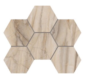 Изображение товара Мозаика Estima Bernini BR01 Hexagon 67339, 25 x 28.5 см, полированная, perl