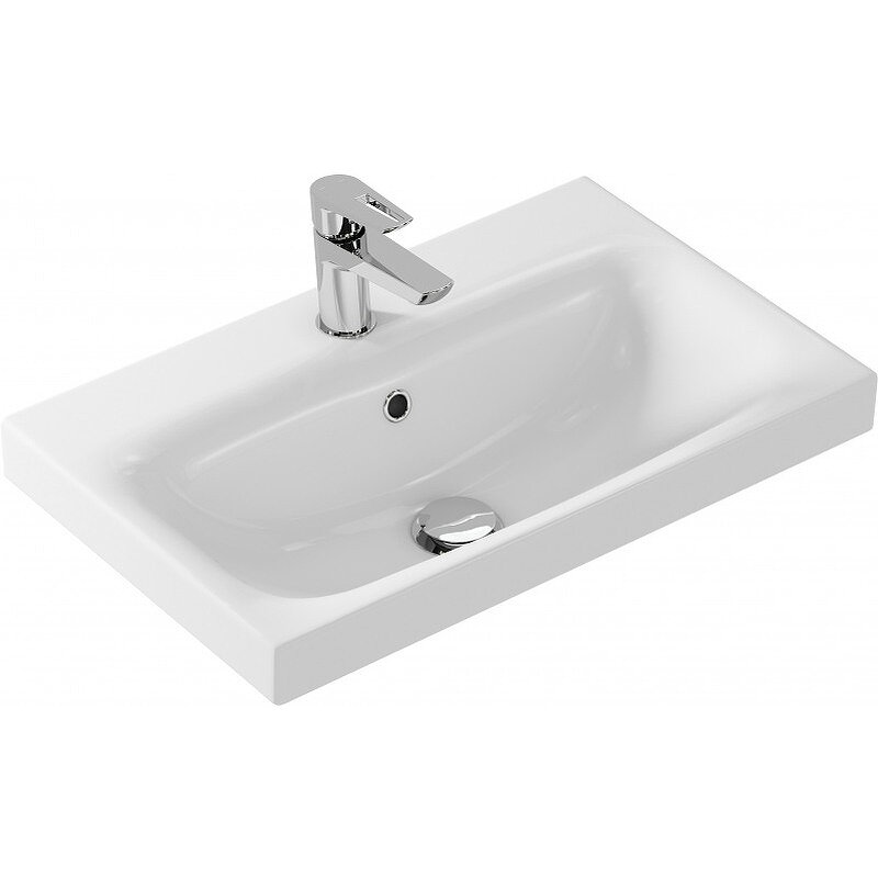 Изображение товара Раковина Cersanit Moduo Slim S-UM-MOD60SL/1, 60 см, фарфор, белая Изображение товара Раковина Cersanit Moduo Slim S-UM-MOD60SL/1, 60 см, фарфор, белая