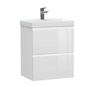 Изображение товара Тумба под раковину Cersanit Moduo 64124, 50 см, подвесная, белая