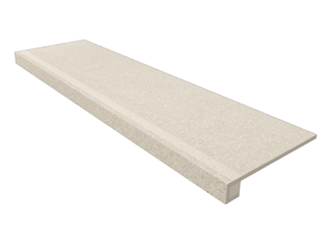 Изображение товара Ступень, керамогранит Estima Cosmos CM02 39881, 33х120 см с насечками+Подступенок 14.5х120 см, beige