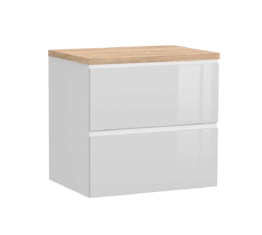 Изображение товара Тумба под раковину Cersanit Moduo SB-SZ-MOD60-BL/Wh, 60 см, подвесная, под столешницу, белая