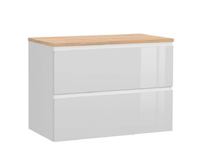 Изображение товара Тумба под раковину Cersanit Moduo SB-SZ-MOD80-BL/Wh, 80 см, подвесная, под столешницу, белая