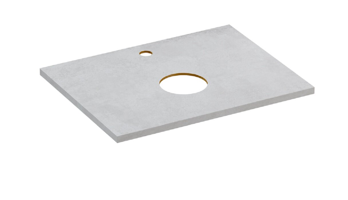 Изображение товара Столешница Cersanit Stone Balance 64185, 60x45 см, керамогранит, серый матовый