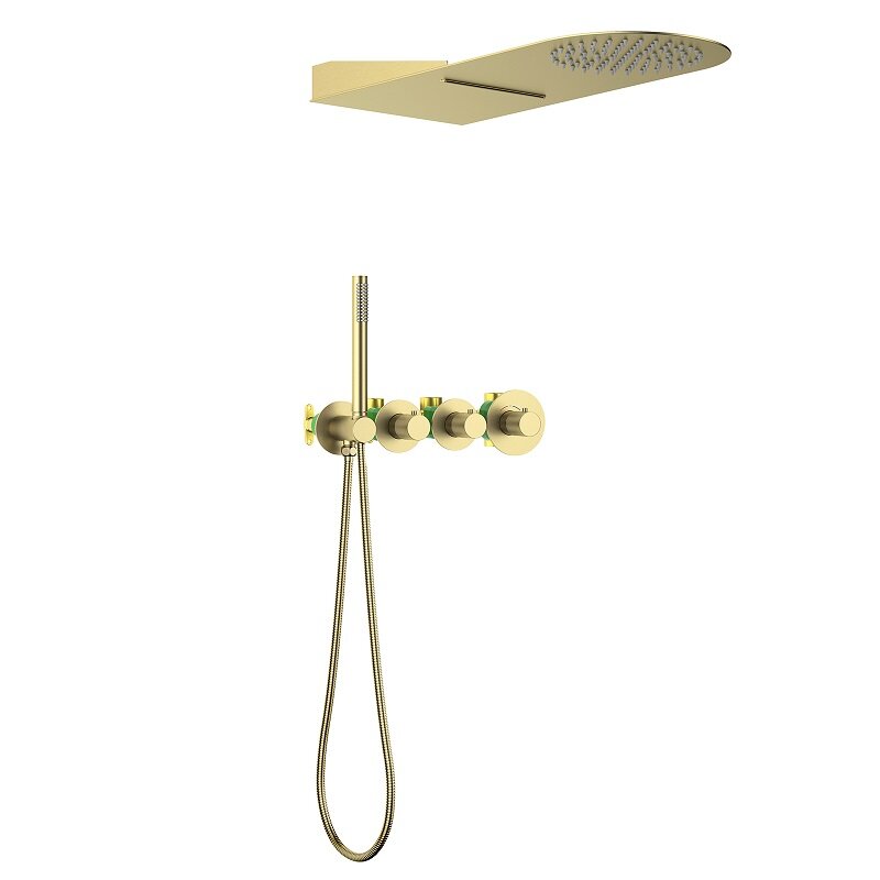 Изображение товара Душевая система Timo Saona SX-2350/17SM с термостатом матовое золото