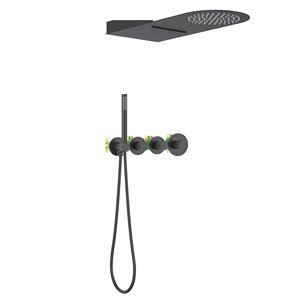 Изображение товара Душевая система Timo Saona SX-2350/03SM, термостатическая, цвет черный