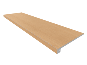 Изображение товара Ступень, керамогранит Estima Classic Wood CW04 69399, 33 x 120 см без насечек+Подступенок 14.5 x 120 см, honey oak