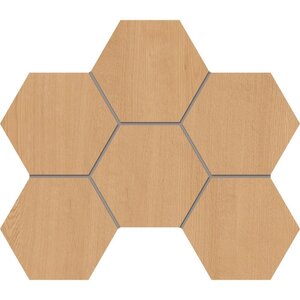 Изображение товара Мозаика Estima Classic Wood CW04 Hexagon 69398, 25 x 28.5 см, honey oak 