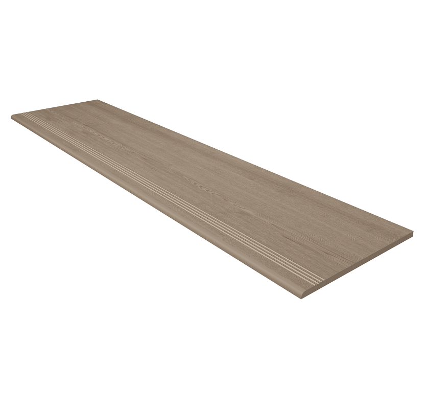 Изображение товара Керамогранит Estima Classic Wood CW02 30х120 см с насечками, тёмно-серый