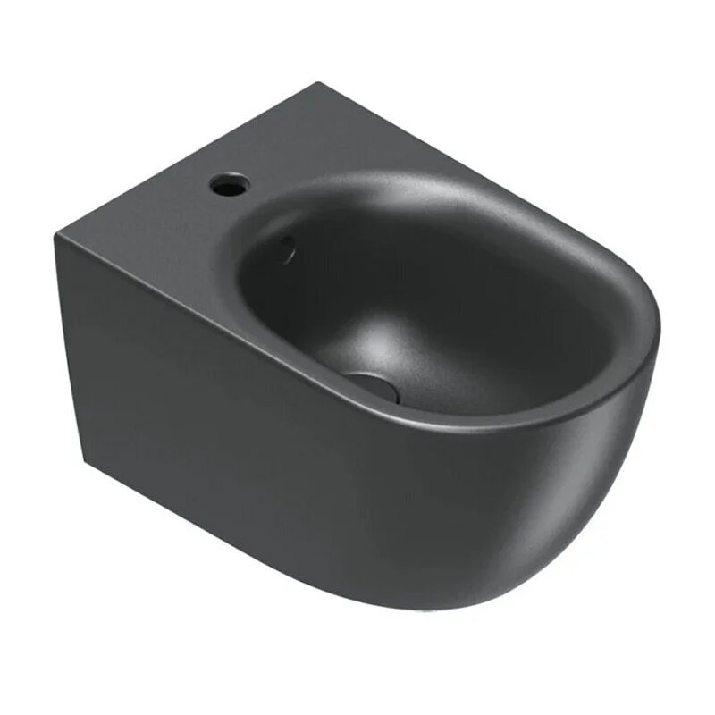Изображение товара Подвесное биде Catalano Sfera 0518551022 черный матовый фарфор 55x35 см Изображение товара Подвесное биде Catalano Sfera 0518551022 черный матовый фарфор 55x35 см