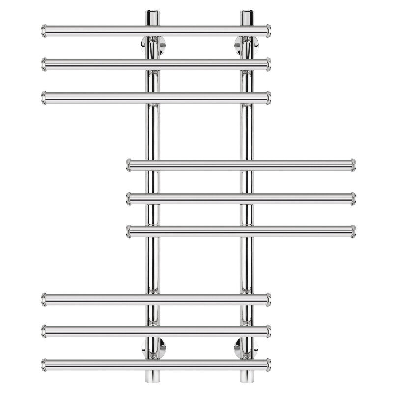 Изображение товара Полотенцесушитель водяной Secado Турин 5 4603759404202, ширина 50 см, высота 80 см, нижнее подключение 20 см, цвет хром, 80x20x50